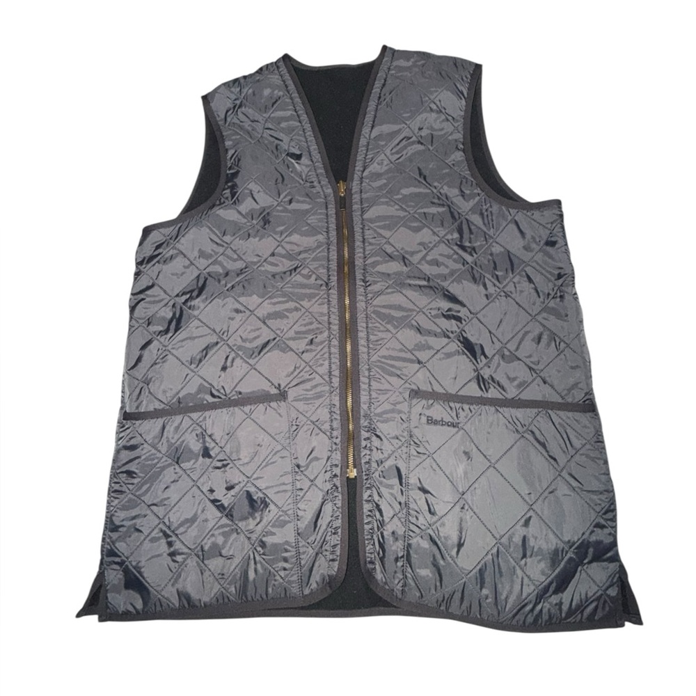 Barbour Men’s Reversible Dark Navy Blue Vest Size Large